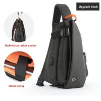 YILIONGDAQI Men chest bag Big Shoulder Bag Waterproof Chest Bag Sling Bag USB Crossbody Bags