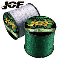 [HUYE Outdoor Store] JOF 500เมตร300เมตรสายการประมงถัก8เส้น18 90LB นุ่มนวลจุด100 PE ญี่ปุ่น M Ultifilament ทนทานด้ายทอ