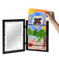 【hot】♗  Children Frames Storage Front Opening Projects Changeable Kids Artwork Tabletop Wall Display