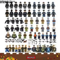 QTULW Store WUHUI 50PCS SWAT Military Army WW2 Minifigures Toy LeGoIng Toys Building Kit Building Blocks SWAT Team City Police Partisans DIY Military Figure Soldier Building Bricks Kids Toy Toys for Boys Girls Compatible with All Brands