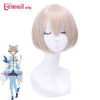 L- wig Re: Life in a Different World from Zero Felix Argyle Cosplay Wig Short Hair with Ears Heat Resistant Synthetic Hair