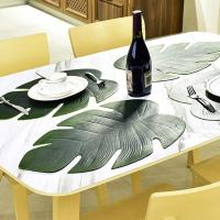 Tablecloth Sheet Leaf Shape EVA Insulation Mat Simulation Tropical Palm Pad Table Kitchen Accessories