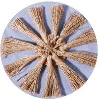 【YF】⊙✖№  20pcs Jute Tassels for Crafts Rope Hemp Tassel Curtain Decorations