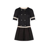 SHU APPAREL SHORT SKIRT SETS #1 - BLACK