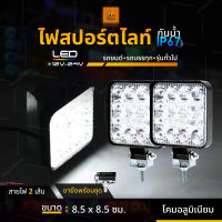 ไฟสปอร์ตไลท์ LED 12V และ 24V (ขนาด 3.3 นิ้ว) ไฟหน้ารถ ไฟออฟโรด ไฟท้าย รถบรรทุก รถยนต์ รถเตอร์ไซค์ และรถทั่วไป (MiniS)