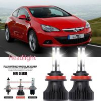 For Vauxhall ASTRA Mk VI (J) (P10) 2009.12 -present (โคมไฟหน้า) ไฟหน้า LED LAI 40w 6000k แสงสีขาว สําหรับรถยนต์