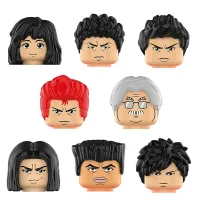 Feleph 8ชิ้น/ล็อตใหม่อะนิเมะ DUNK Figure Hanamichi Sakuragi Mitsui Hisashi อะคากิทาเคะโนะริ Haruko Miyagi ของเล่นบล็อกตัวต่อ Giftdasg1364