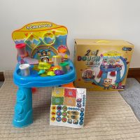 พร้อมส่ง ? ชุดโต๊ะของเล่นแป้งโดว์ 2in1 เล่นได้ 2 ด้าน ชุดครัวของเล่น ชุดเครื่องมือช่างของ ของเล่นเด็ก ของเล่น Enfagrow
