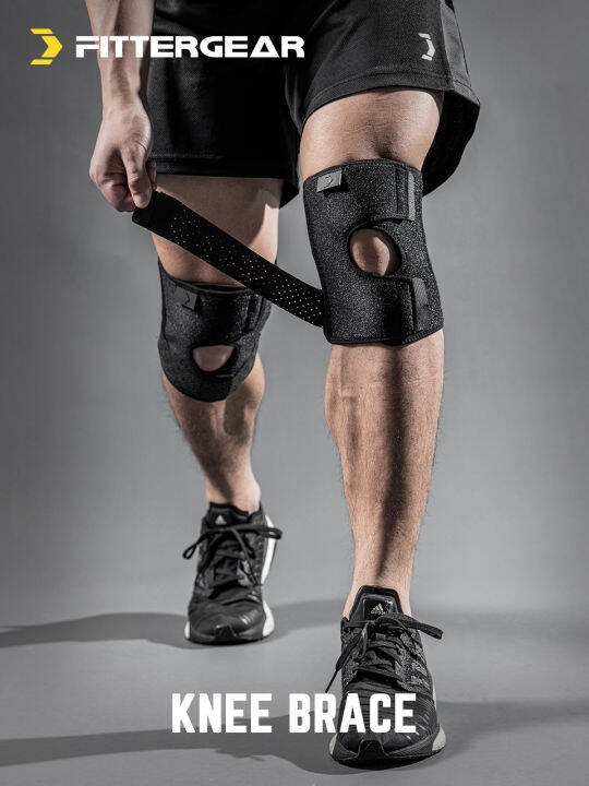 welstore-fittergear-knee-brace-ที่รัดเข่าให้ซัพพอร์ตสูงมีสายรัดปรับขนาดได้-สายรัดเข่า-สนับเข่า-ที่พยุงเข่า