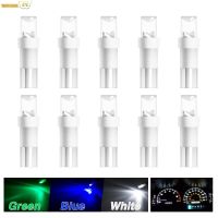 10PCS W1.2W W3W LED Car Interior Light T5 LED Lights Sun Visor Auto Wedge Dashboard Gauge Instrument Lamp Bulb Small Capless 12V