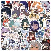 10/30/60pcs Cute Cartoon Genshin Impact Stickers Anime Game Decals Laptop Motorcycle Phone Waterproof Sticker Kid Classic Toy