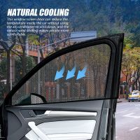 ♘۩✈ 2Pcs Car Side Window Sunshade Cover Breathable Shade Mesh Car Curtains Window Net Car Door Outdoor Camping Shade Cover Netting