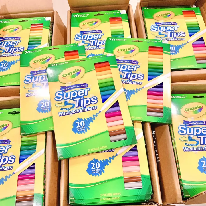Crayola Supertip Markers Pastel 20 Per Pack Set Of 6 Packs