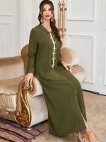 【YF】 Ramadan Eid Kaftan Abaya Dubai Morocco Arabic Turkey Muslim Hijab Dress Prayer Clothes Women Robe Longue Djellaba Femme