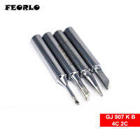 Feorlo 5ชิ้นล็อต GJ ตะกั่วไฟฟ้าหัวแร้งบัดกรีเคล็ดลับ2C 4C K B Universal MT-3927 M T-3917 907 MT-3918