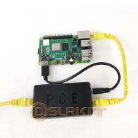 DSLRKIT 5V 3A 4A 20วัตต์กิกะบิตราสเบอร์รี่ Pi 4 4B PoE ที่ใช้งานแยก USB ชนิด C อีเธอร์เน็ต