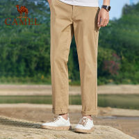 Cameljeans กางเกงสำหรับผู้ชายกางเกงขายาวผู้ชายตรงระบายอากาศลำลองฤดูใบไม้ผลิ