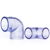 [Flash Deal]20mm Elbow Transparent PVC Connector Aquarium Clear Pipe Fitting 1pc