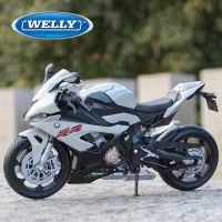 1:12 BMW 2021 S1000RR รถยนต์หล่อสีเทาของเล่นแบบจำลองรถมอเตอร์ไซค์งานอดิเรกของสะสม