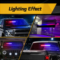 40 LED Strobe Light ไฟเตือนแฟลชฉุกเฉิน Auto Windshield Bar Traffic ที่ปรึกษาไฟฉายสีแดงสีฟ้ารถอุปกรณ์เสริม12V-24V2023