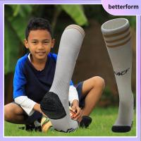 BETTERFORM สโมสรฟุตบอลคลับ ถุงเท้าฟุตบอลเด็ก สูงระดับเข่า ระบายอากาศได้ระบายอากาศ ถุงเท้าลายฟุตบอล วิ่งฟิตเนส การฝึกอบรมการ ถุงน่องยาวพิเศษ เด็กชายเด็กหญิง