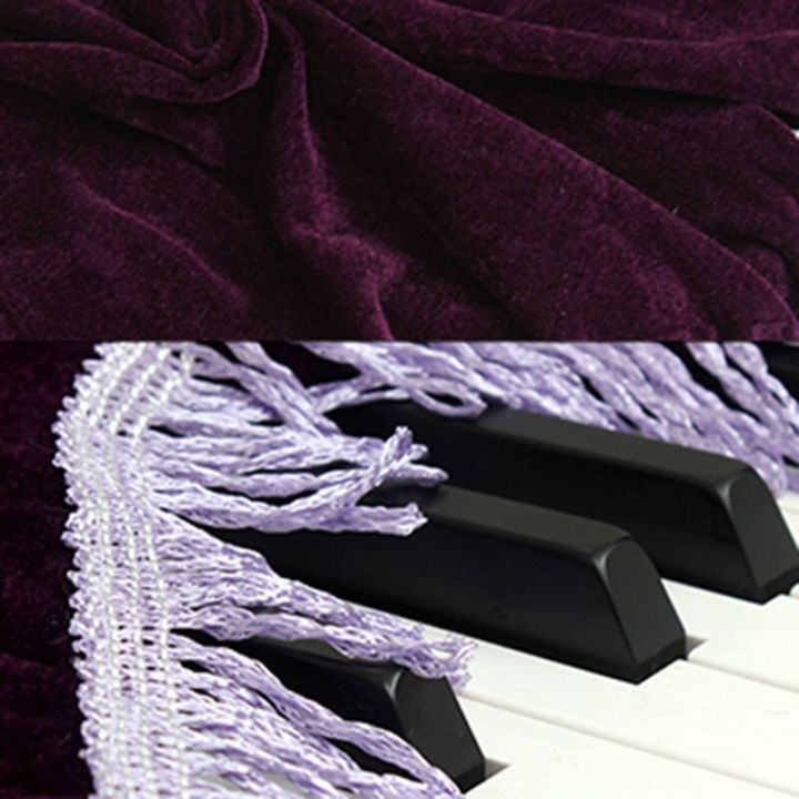 เปียโนไฟฟ้า-60ซม-ฝาครอบกันฝุ่นผ้าสักหลาดกันฝุ่น88กุญแจดิจิตอลพู่ที่เก็บผ้าคลุมเปียโนผ้าคลุมเปียโนในครัวเรือน