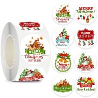 CHENISTORY 500pcs/roll Stickers Thank You Sticker Packaging Christmas Gift Envelope Stickers Adhesive Seal Labels Party Stickers Stickers Labels