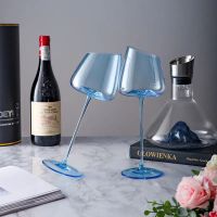 421Pcs 580ml Luxury Fashion Burdy Bordeaux Goblet Big Belly Tasting Cup Party Bar Blue Champagne Cup Wedding Red Wine Glass