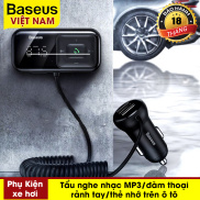 Tẩu sạc mini nghe nhạc, đàm thoại rảnh tay trên xe hơi Baseus Wireless MP3