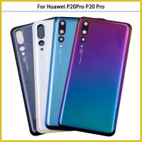 New For Huawei P20 Pro P20Pro Battery Back Cover Rear Door 3D Glass Panel P20 Pro Battery Housing Case With Camera Lens Replace