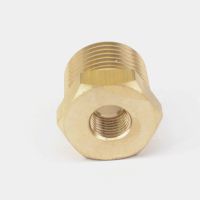 1/2" BSPT Male x 1/8" NPT Female Reducing Bushing Brass Pipe Fitting Connector Adapter Air Gas Fuel Water Valves