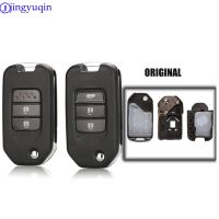 ▧∈✥ jingyuqin 2/3 Buttons Remote Key Shell Suit For Honda Civic Accord City CR-V Jazz XR-V Vezel HR-V FRV Original Key Replacement