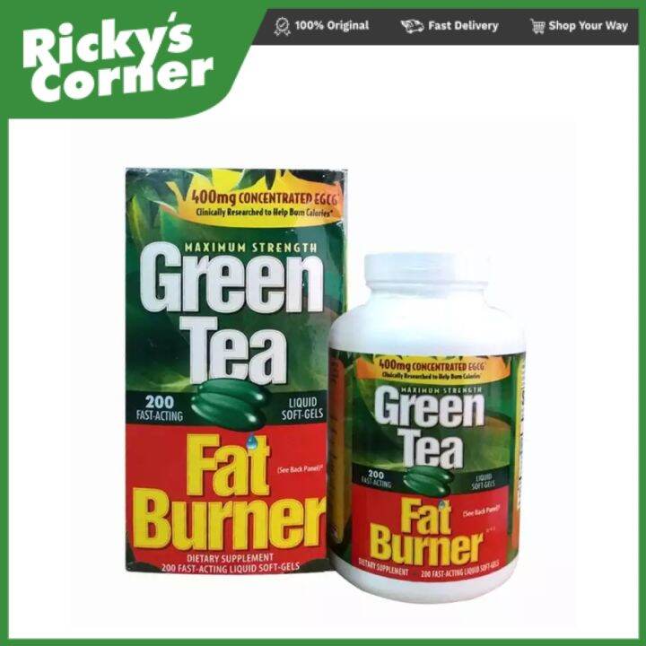 Green Tea Fat Burner 200 SOFTGELS Lazada PH