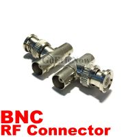 1pcs RF coaxial coax adapter coupler BNC Male-M-Plug to dual BNC Female-F-Jack T Tee type Connectors / Splitters