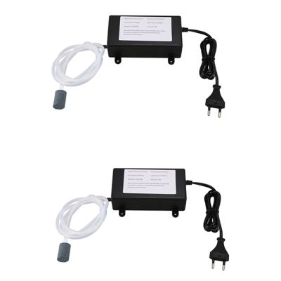 2Piece Ozone Generator Water Air Purifier Cleaner Treatment Fruit Vegetable Fish Tank ,EU Plug