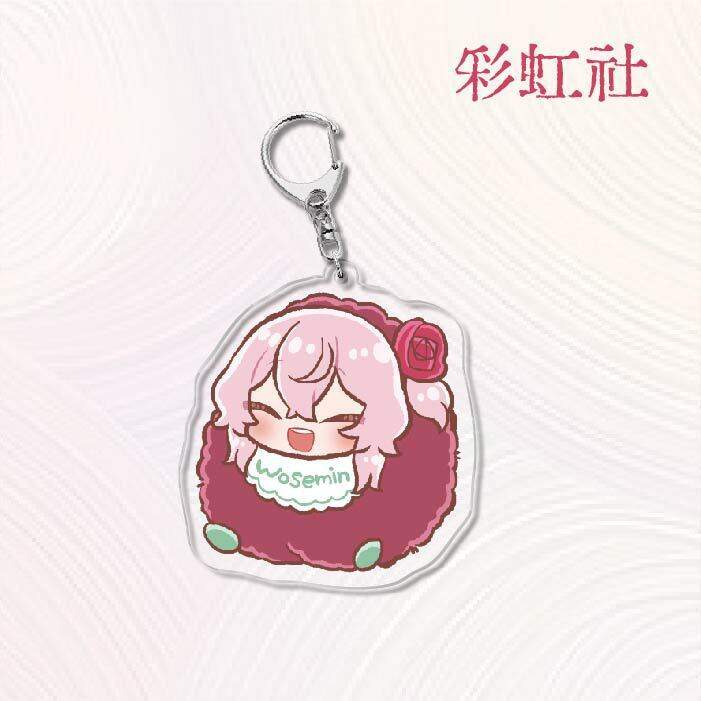 nijisanji-en-anime-keychain-women-selen-tatsuki-rosemi-lovelock-petra-gurin-key-chain-man-acrylic-japan-keyring-pendant-ornament-key-chains