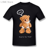 Smile Despite The Pain Teddy Bear T Shirt T-Shirt Graphics Tshirt S Tee Top