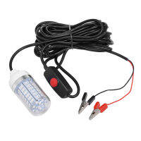 โคมไฟ Led สีเขียว12V Leipupa IP68กันน้ำไฟตกปลาใต้น้ำหลอดรูปกุ้ง