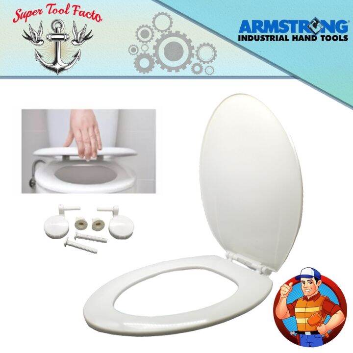 TOILET BOWL SIT COVER WHITE STANDARD SIZE TOILET SEAT COVER (STANDARD