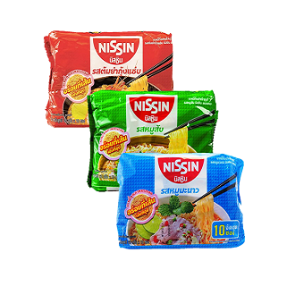 NISSIN นิสชิน อร่อยถึงรส 60 กรัม (แพ็ค10ซอง)