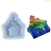 blg Silicone Casting Mold Love-heart Church Resin Mould Epoxy Casting Mold for DIY 【JULY】