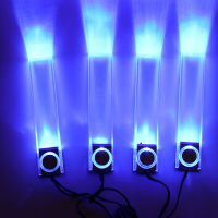 1PC New Fashion 12V 4LED Blue Car Auto Interior Atmosphere Lights Floor Decoration Lamp Light Interior Design Auto Accessories