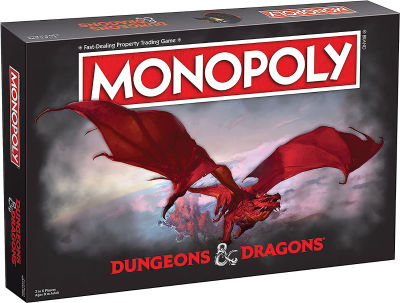 USAOPOLY Monopoly Dungeons & Dragons | Collectible Monopoly Featuring Familiar Locations and Iconic Monsters from The D&D Universe