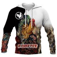 HX การ์ตูนไก่ Hoodie รูปแบบ 3D สัตว์ลูกไก่ประกบ Hoodie แฟชั่นผู้ชายเสื้อกีฬาฮาราจูกุท็อปส์ซูสหราชอาณาจักรของขวัญ