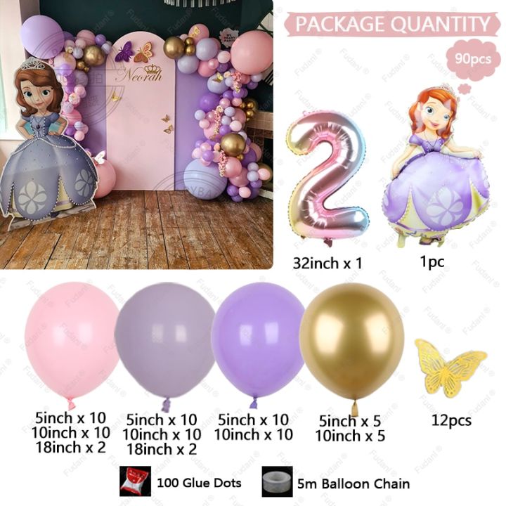 90pcs-sofia-aluminium-foil-balloons-pink-purple-garland-arch-kit-for-birthday-party-decors-age-1-9-32-foil-balloon-baby-shower-balloons