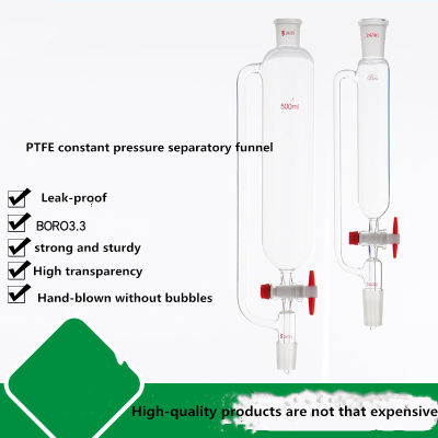 1ชิ้น Lab ที่มีคุณภาพสูง PTFE ความดันคงที่มาตรฐานปาก24*24ช่องทางทรงกระบอกวางช่องทาง25มิลลิลิตร50มิลลิลิตร250มิลลิลิตร