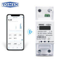 TOMZN 1จุด N 65A Tuya WIFI สมาร์ทแบบสองทิศทางพลังงานเมตรจับเวลาการใช้พลังงานตรวจสอบ KWh เมตร Wattmeter SMARTLIFE