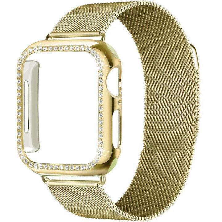 เคส-สายสำหรับapple-watch-5-4-3-38-42-44มม-เคส-สายสแตนเลสสายmilanese-loopสำหรับapple-watch-5-4-3-38-42-44มม