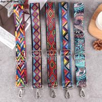 ☎ Nylon Bag Strap 1PC Woman Colored Straps for Crossbody Messenger Shoulder Bag Accessories Adjustable Embroidered Belts Straps