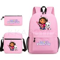 Gabby ตุ๊กตากระเป๋าเป้สะพายหลัง3ชิ้น/เซ็ตนักเรียน Bookbag เด็กโรงเรียนกระเป๋าเป้สะพายหลังวัยรุ่นกระเป๋าแล็ปท็อป Mochila คุณภาพสูงกลับด้านหลัง